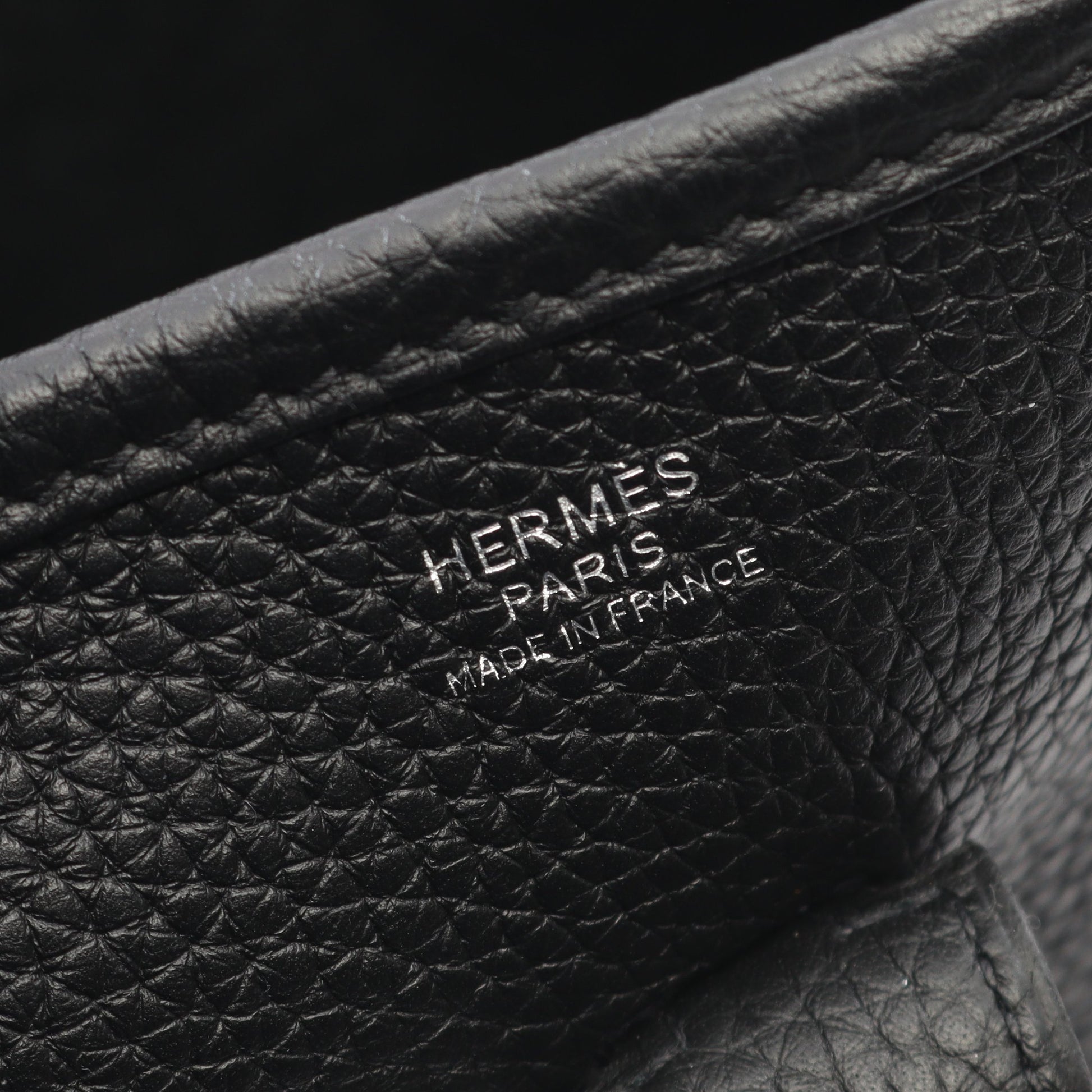 エヴリン 3 トロワ PM ショルダーバッグ トリヨンクレマンス ブラック シルバー金具 U刻印 エルメス バッグ HERMES