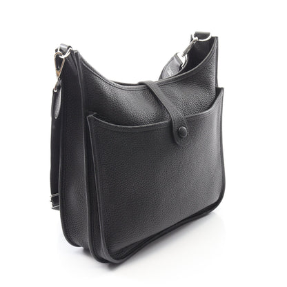 エヴリン 3 トロワ PM ショルダーバッグ トリヨンクレマンス ブラック シルバー金具 U刻印 エルメス バッグ HERMES