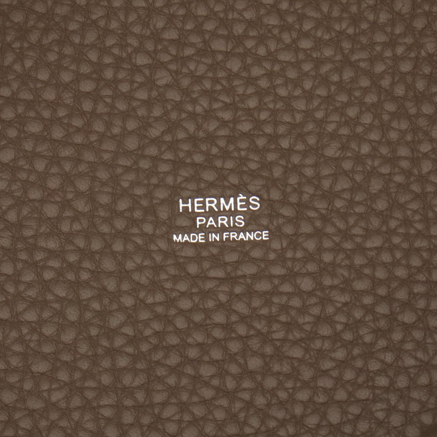 ピコタンロックPM ハンドバッグ トリヨンクレマンス グレーブラウン シルバー金具 K刻印 エルメス バッグ HERMES