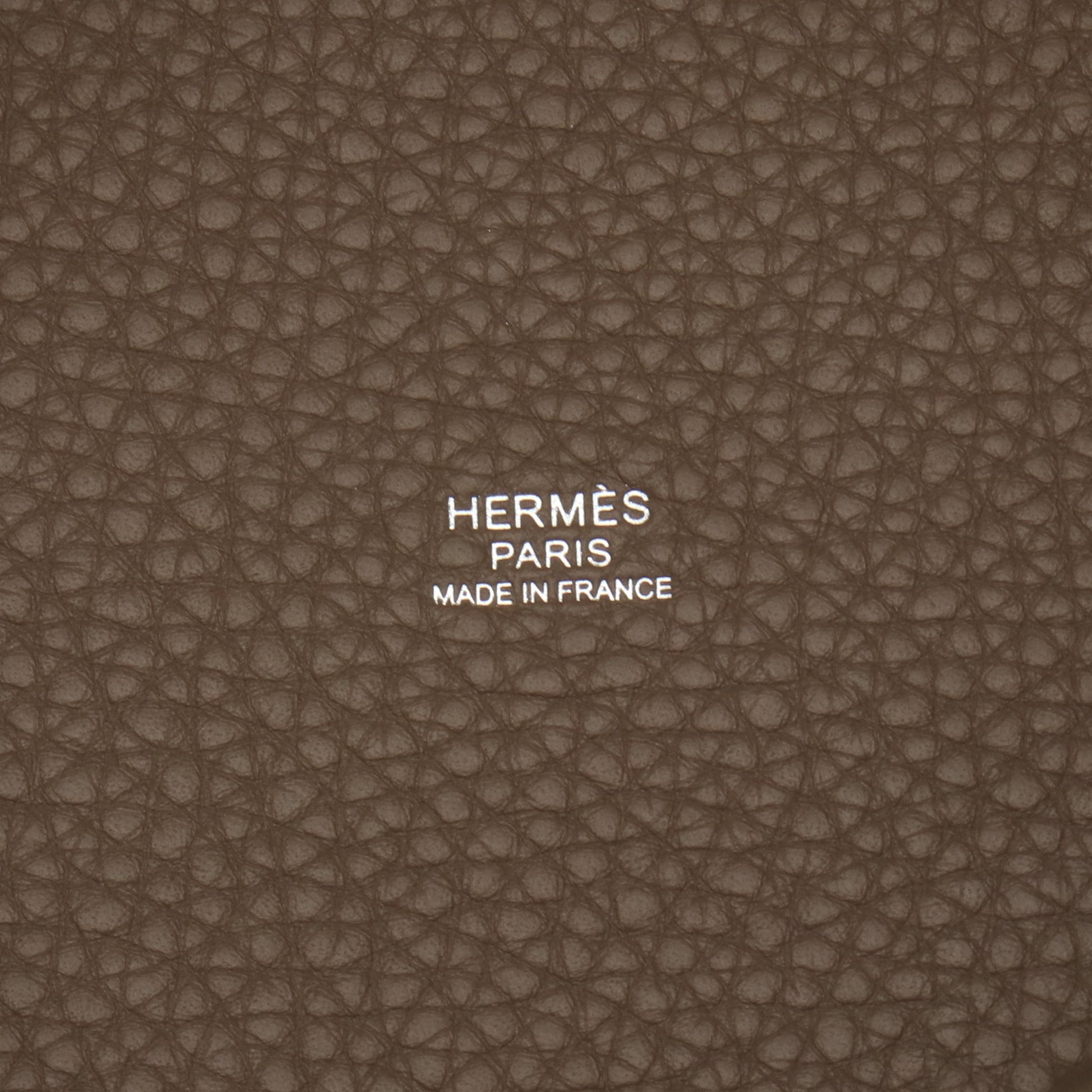 ピコタンロックPM ハンドバッグ トリヨンクレマンス グレーブラウン シルバー金具 K刻印 エルメス バッグ HERMES