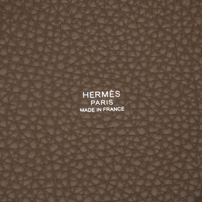 ピコタンロックPM ハンドバッグ トリヨンクレマンス グレーブラウン シルバー金具 K刻印 エルメス バッグ HERMES