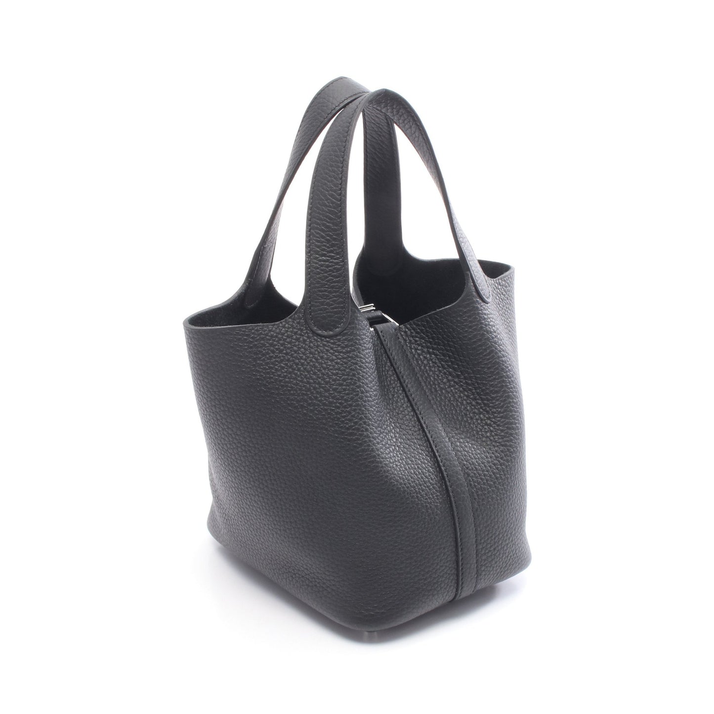 ピコタンロックPM ハンドバッグ トリヨンクレマンス ブラック シルバー金具 K刻印 エルメス バッグ HERMES