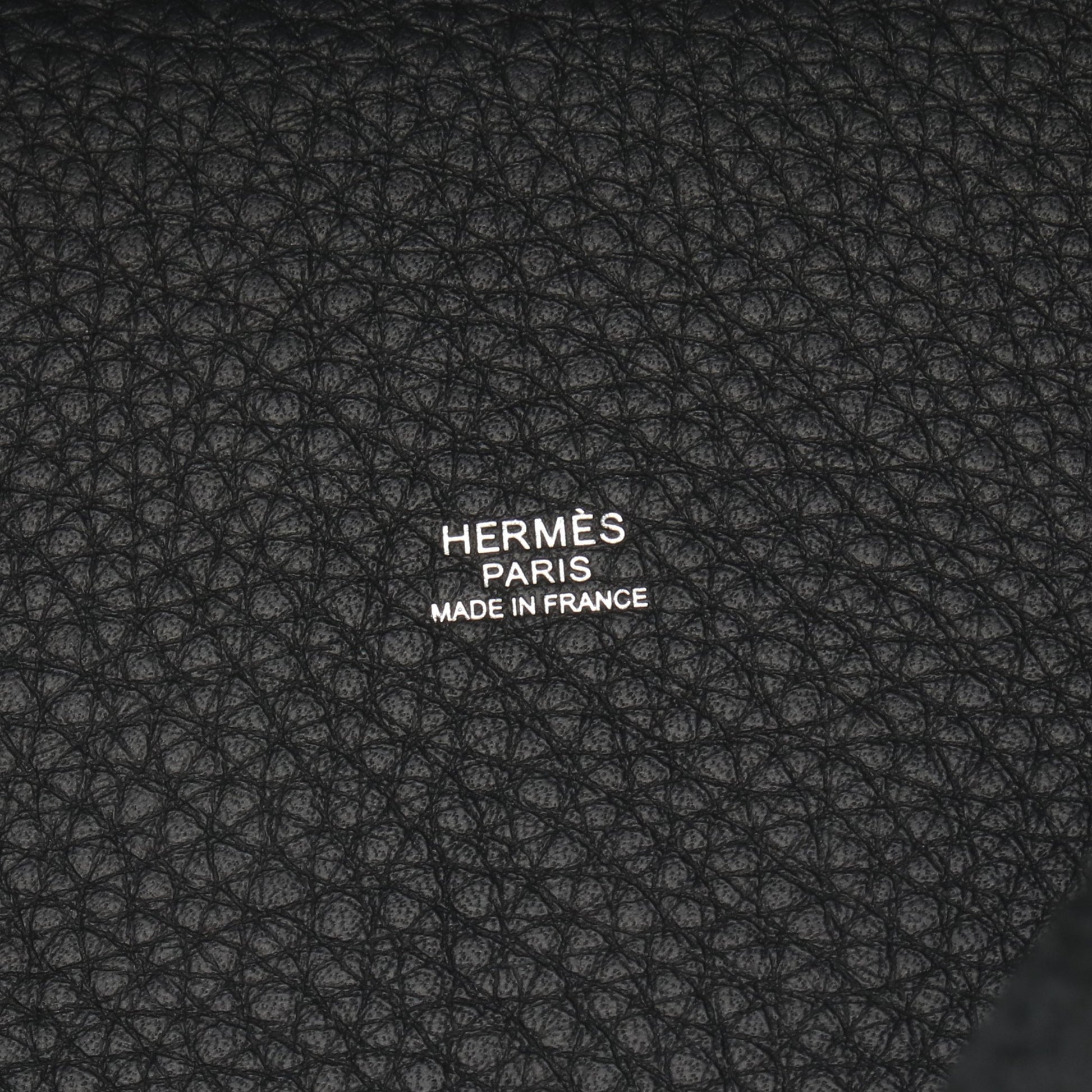 ピコタンロックPM ハンドバッグ トリヨンクレマンス ブラック シルバー金具 K刻印 エルメス バッグ HERMES
