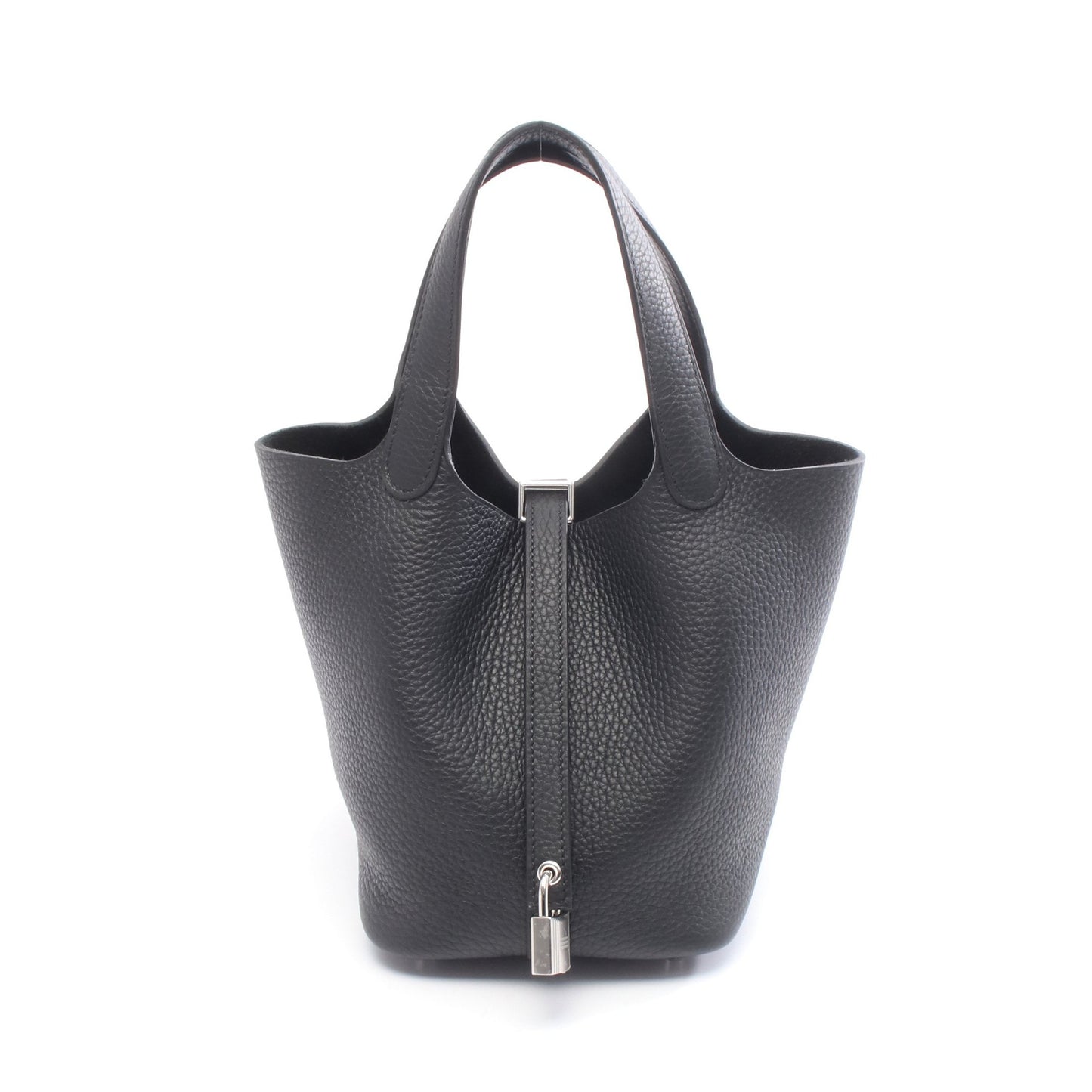ピコタンロックPM ハンドバッグ トリヨンクレマンス ブラック シルバー金具 K刻印 エルメス バッグ HERMES