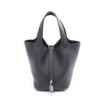 ピコタンロックPM ハンドバッグ トリヨンクレマンス ブラック シルバー金具 K刻印 エルメス バッグ HERMES