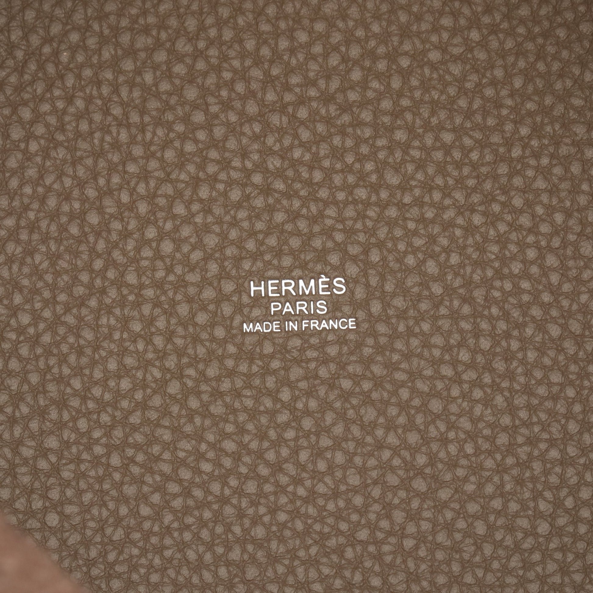 ピコタンロックPM エトゥープ ハンドバッグ トリヨンクレマンス グレーブラウン シルバー金具 K刻印 エルメス バッグ HERMES