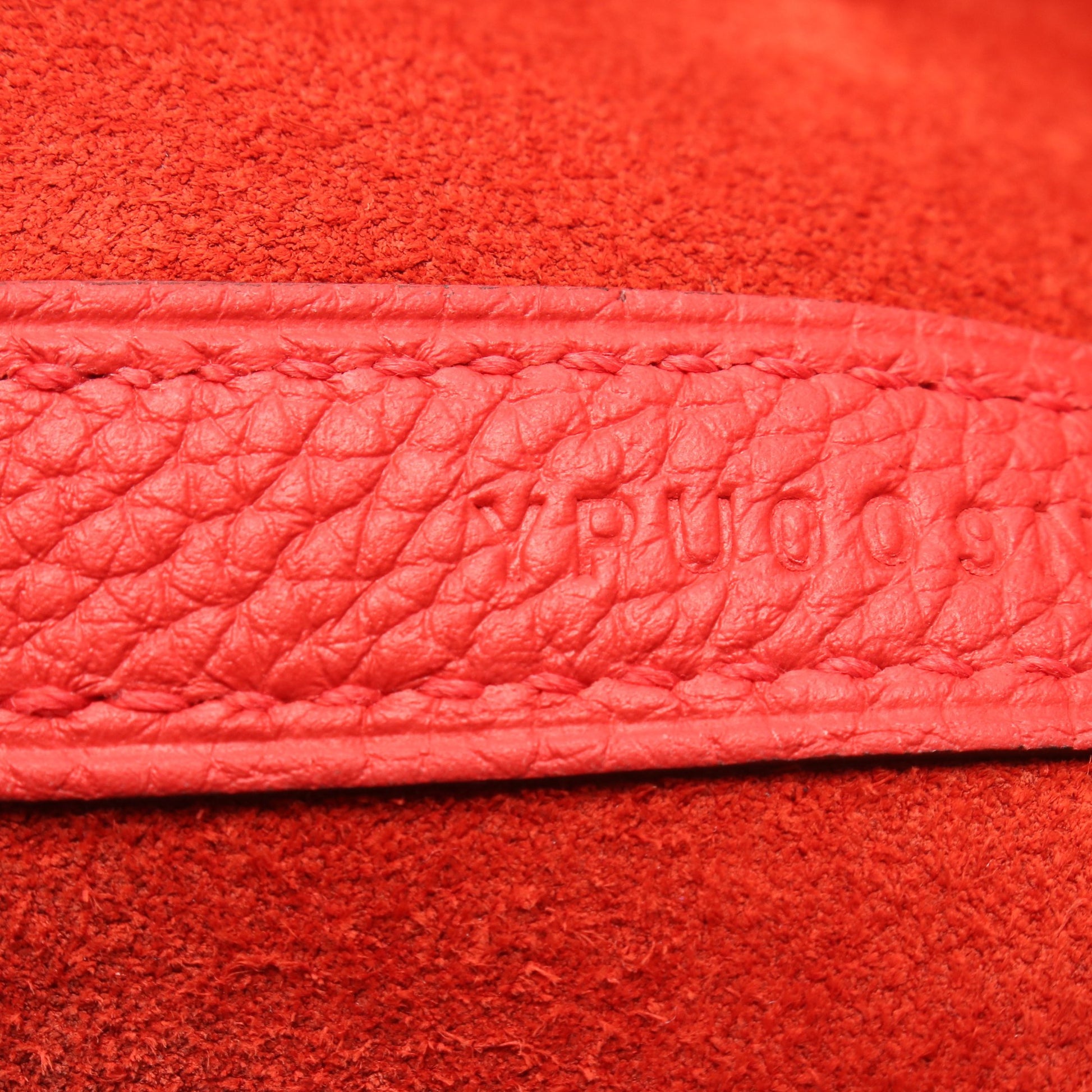 ピコタンロックPM ルージュクー ハンドバッグ トリヨンクレマンス レッド シルバー金具 Y刻印 エルメス バッグ HERMES