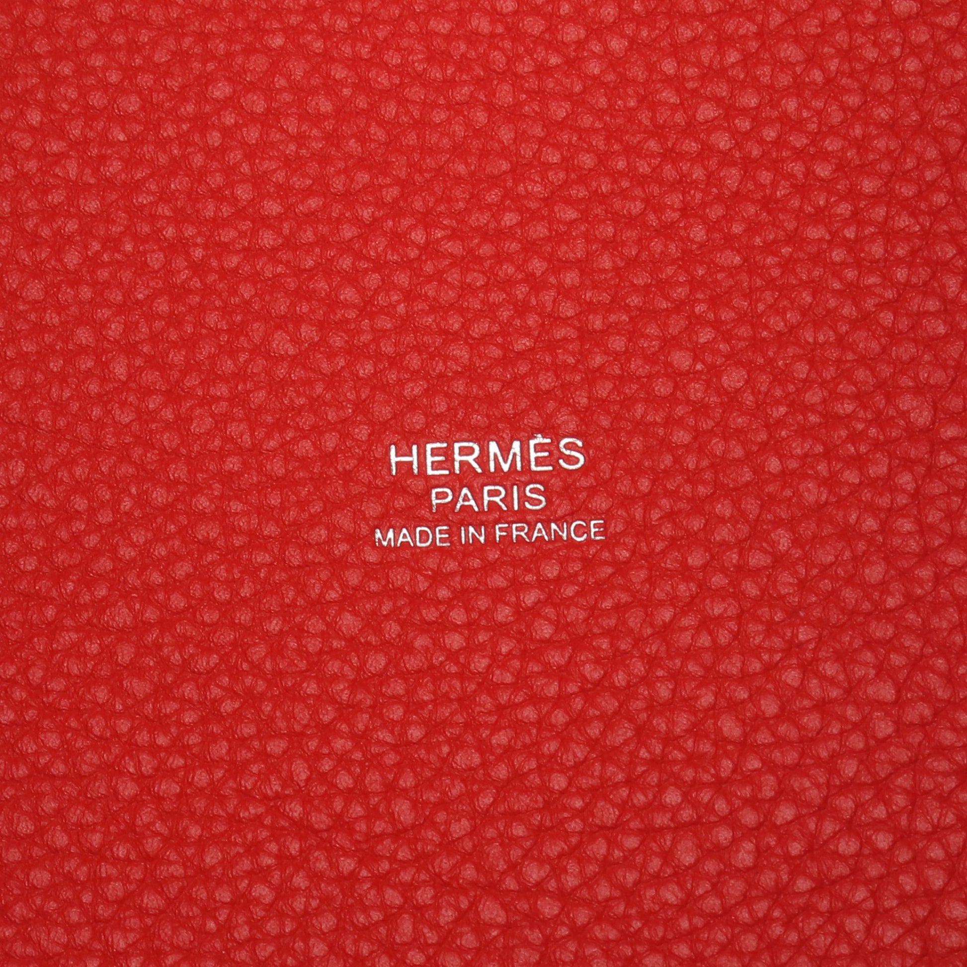 ピコタンロックPM ルージュクー ハンドバッグ トリヨンクレマンス レッド シルバー金具 Y刻印 エルメス バッグ HERMES