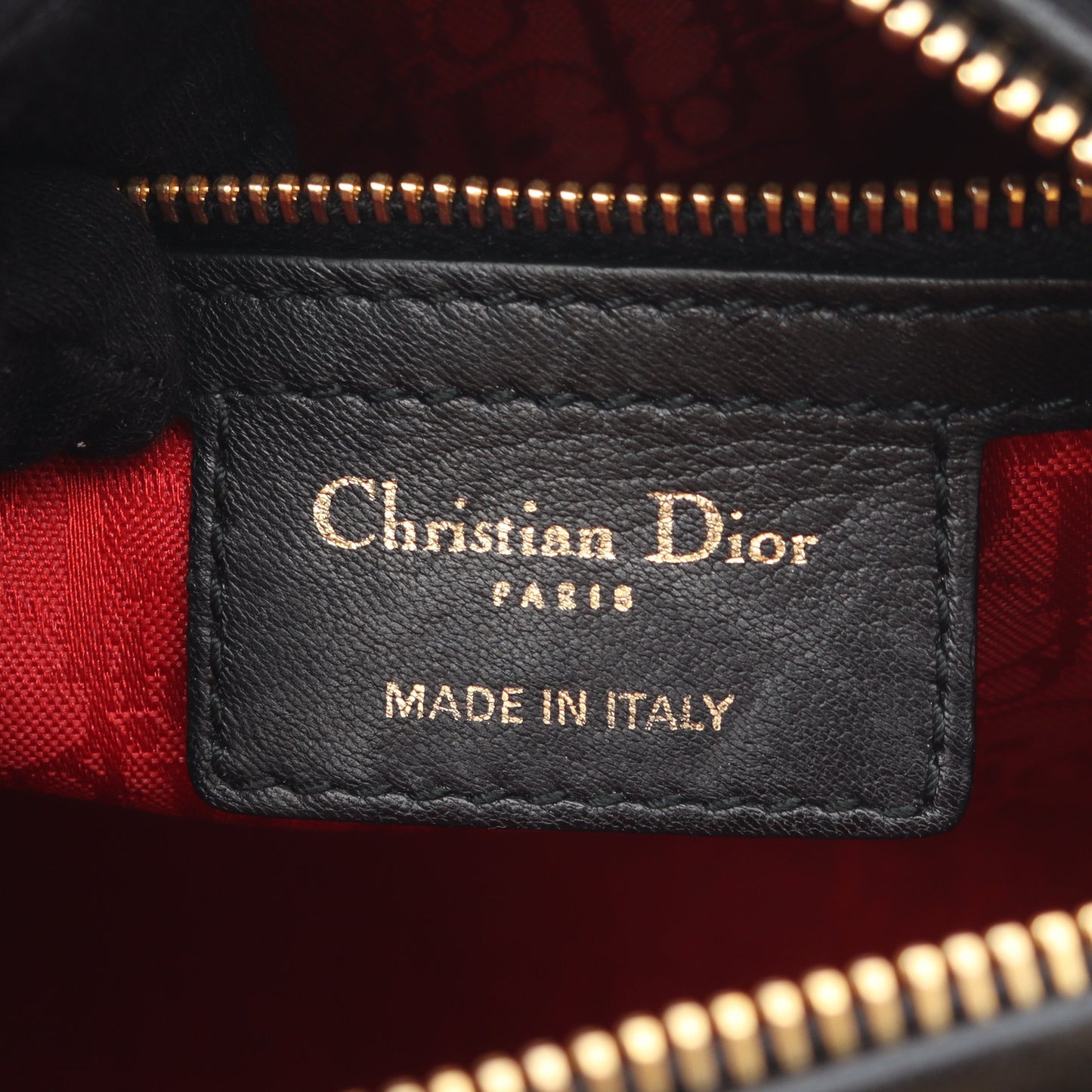 LADY DIOR レディディオール カナージュ ハンドバッグ レザー ブラック 2WAY クリスチャンディオール