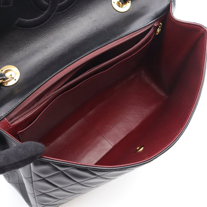 デカマトラッセ34 Wチェーンショルダーバッグ ラムスキン ブラック ゴールド金具 シャネル