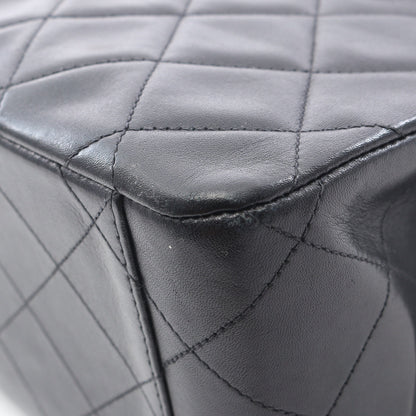 デカマトラッセ34 Wチェーンショルダーバッグ ラムスキン ブラック ゴールド金具 シャネル