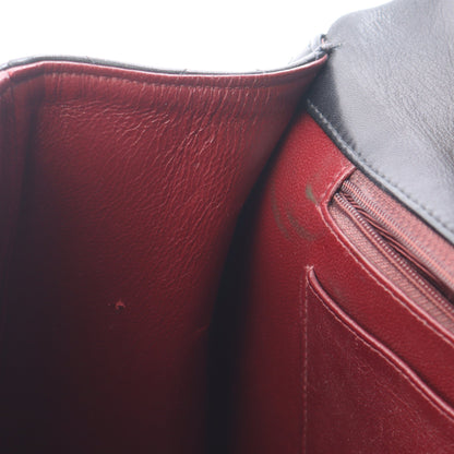 デカマトラッセ34 Wチェーンショルダーバッグ ラムスキン ブラック ゴールド金具 シャネル