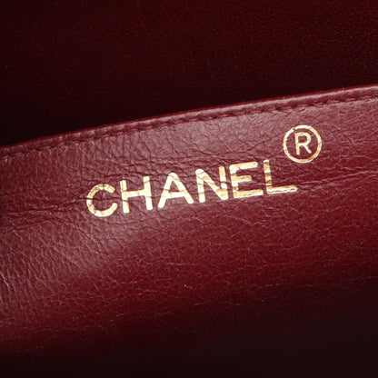 デカマトラッセ34 Wチェーンショルダーバッグ ラムスキン ブラック ゴールド金具 シャネル