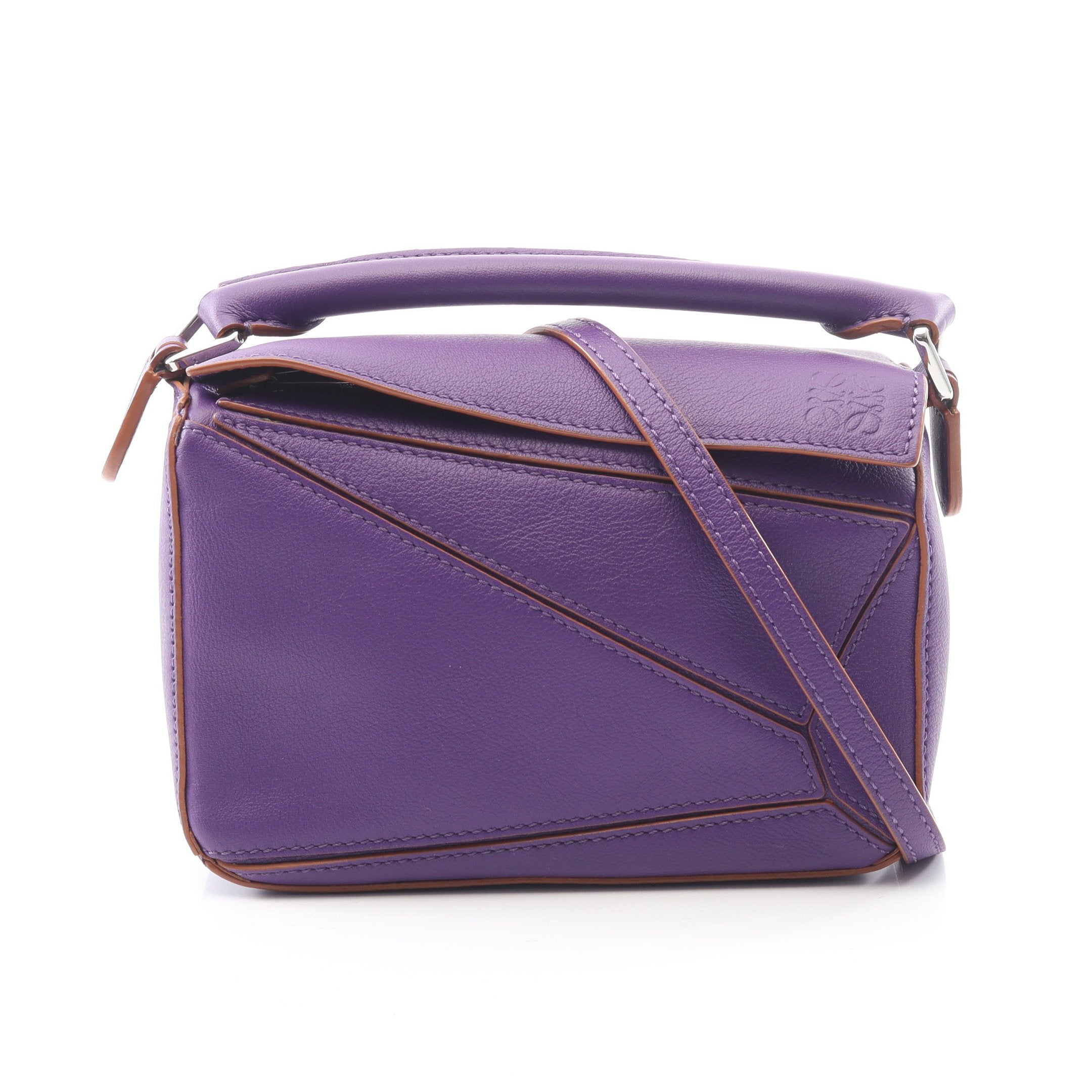 ロエベ　ショルダーバッグ　紫 LOEWE ロエベ Goya ゴヤ Shoulder Bag ショルダーバッグ (LOEWE