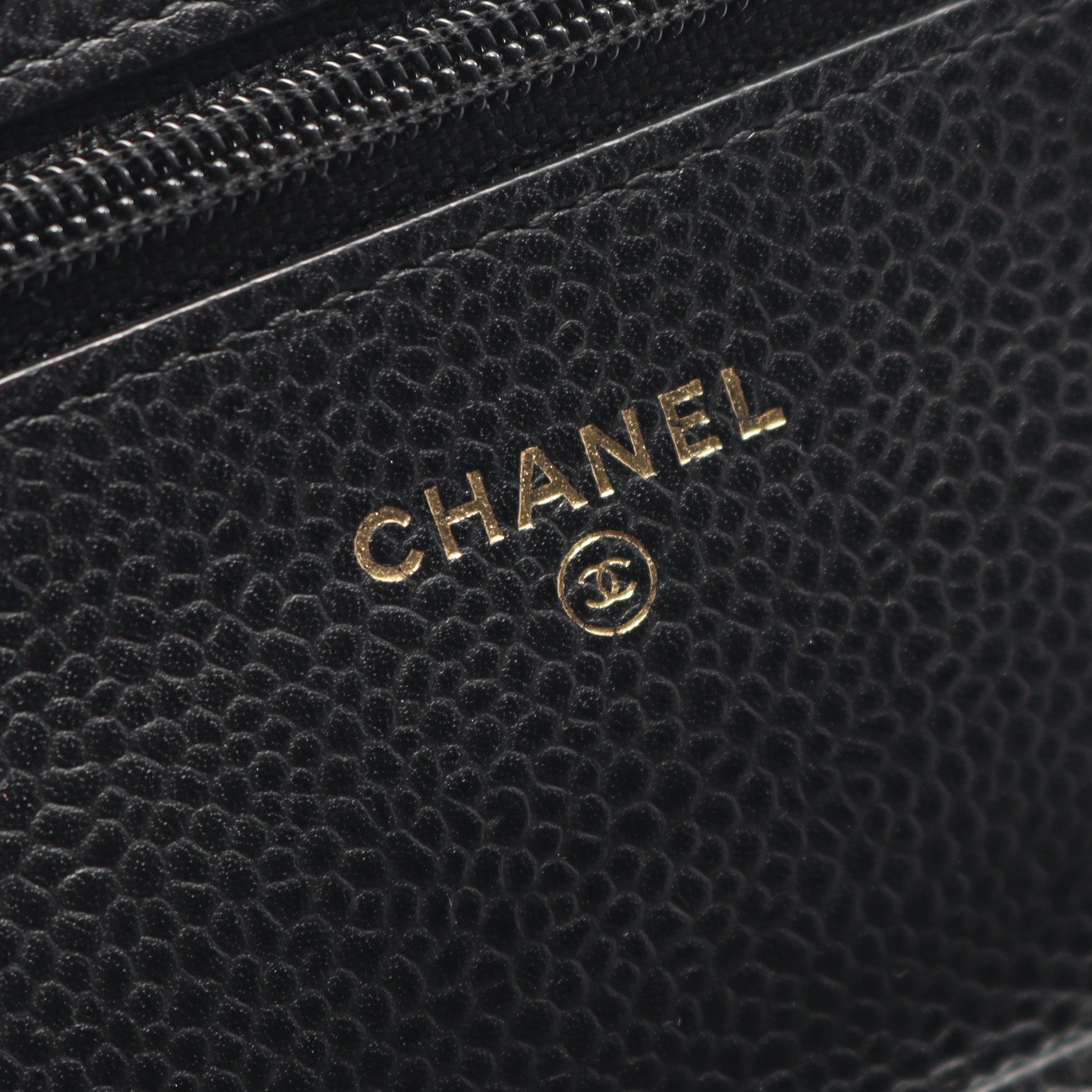 マトラッセ チェーンウォレット キャビアスキン ブラック ゴールド金具 シャネル バッグ CHANEL