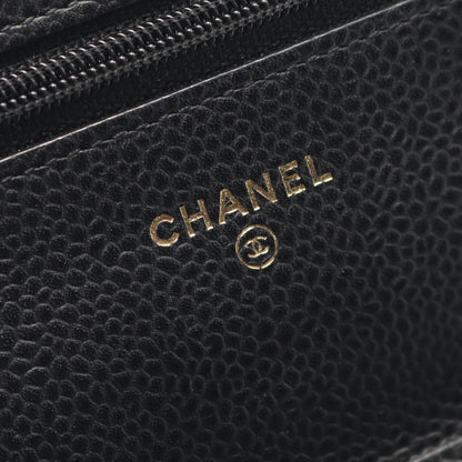 マトラッセ チェーンウォレット キャビアスキン ブラック ゴールド金具 シャネル バッグ CHANEL