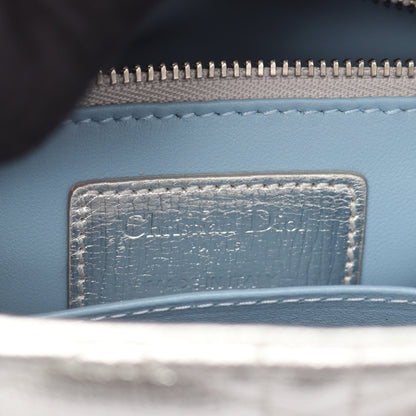 LADY DIOR MY ABCDIOR レディディオール カナージュ ハンドバッグ レザー シルバー 2WAY クリスチャンディオール バッグ Christian Dior