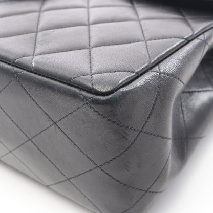 デカマトラッセ30 シングルフラップ Wチェーンショルダーバッグ ラムスキン ブラック ゴールド金具 シャネル バッグ CHANEL