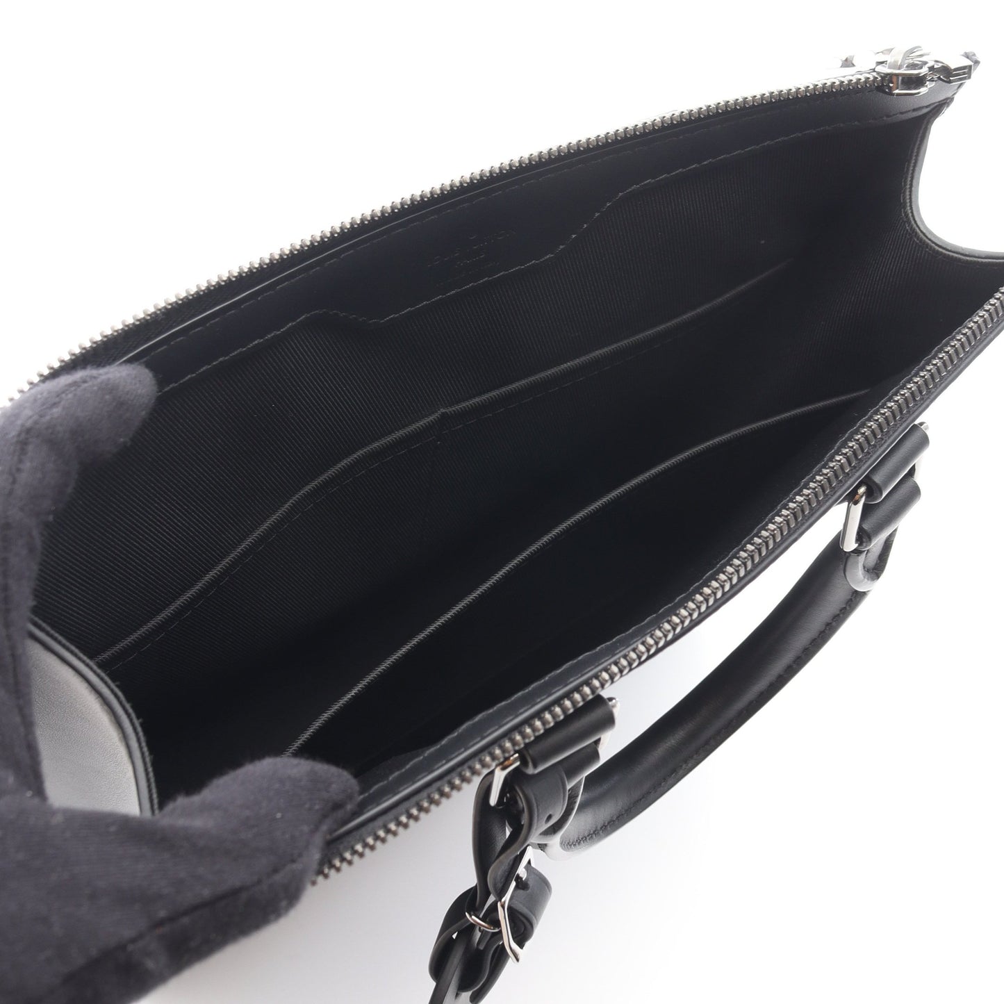 サックプラ クロス モノグラムエクリプス ハンドバッグ PVC レザー ブラック 2WAY ルイヴィトン バッグ LOUIS VUITTON