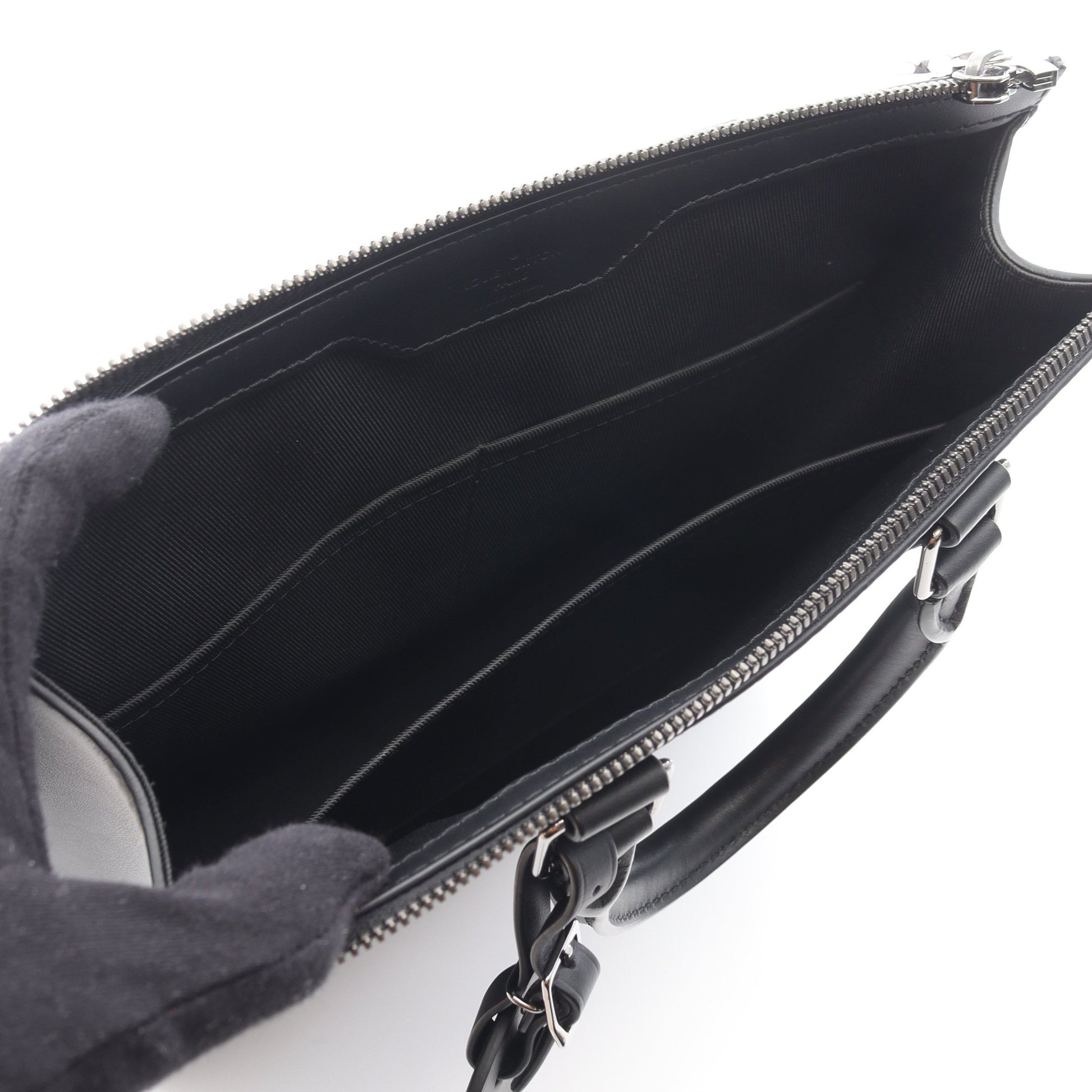 サックプラ クロス モノグラムエクリプス ハンドバッグ PVC レザー ブラック 2WAY ルイヴィトン バッグ LOUIS VUITTON