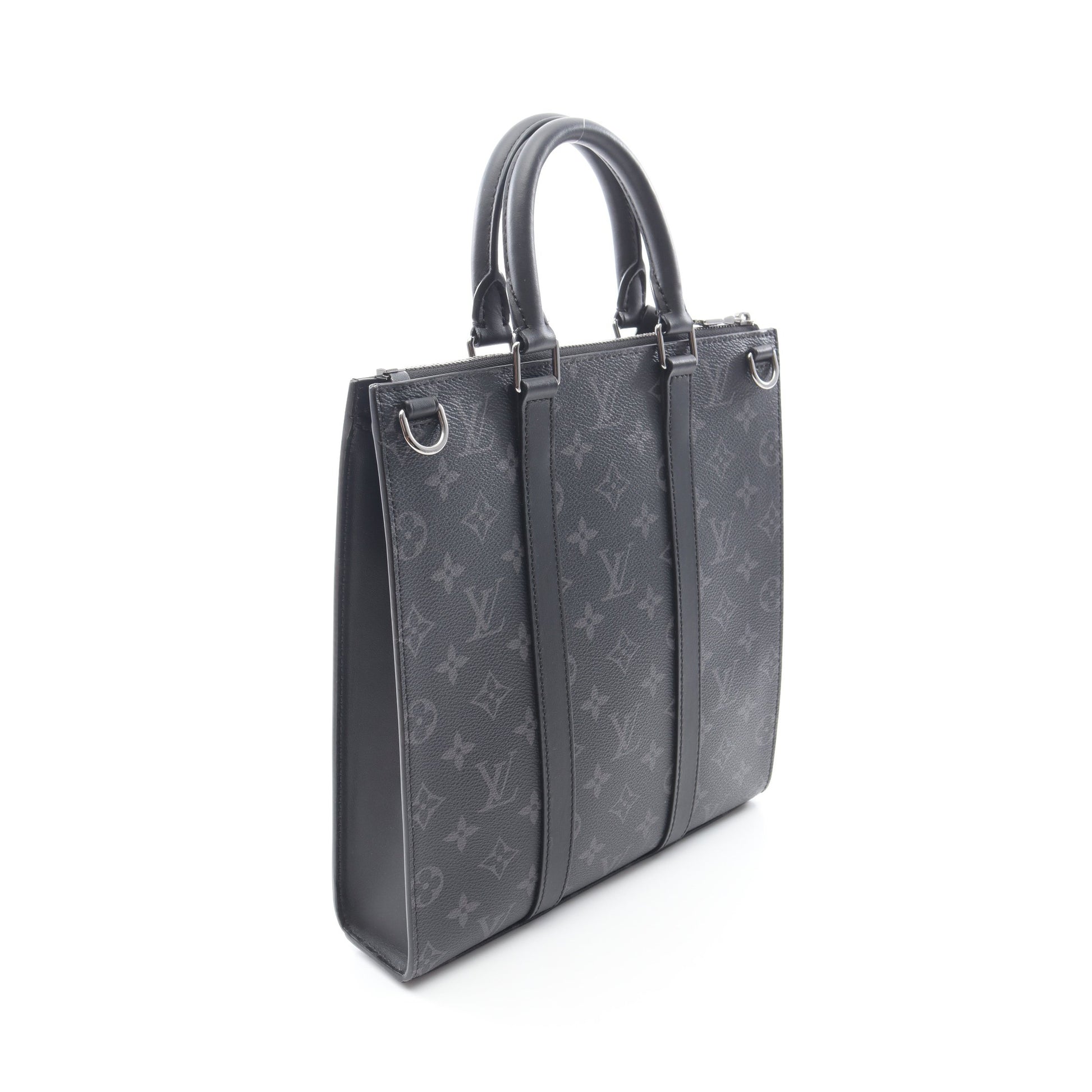 サックプラ クロス モノグラムエクリプス ハンドバッグ PVC レザー ブラック 2WAY ルイヴィトン バッグ LOUIS VUITTON