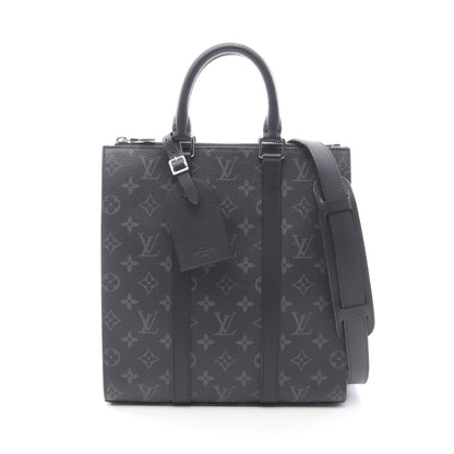 サックプラ クロス モノグラムエクリプス ハンドバッグ PVC レザー ブラック 2WAY ルイヴィトン バッグ LOUIS VUITTON