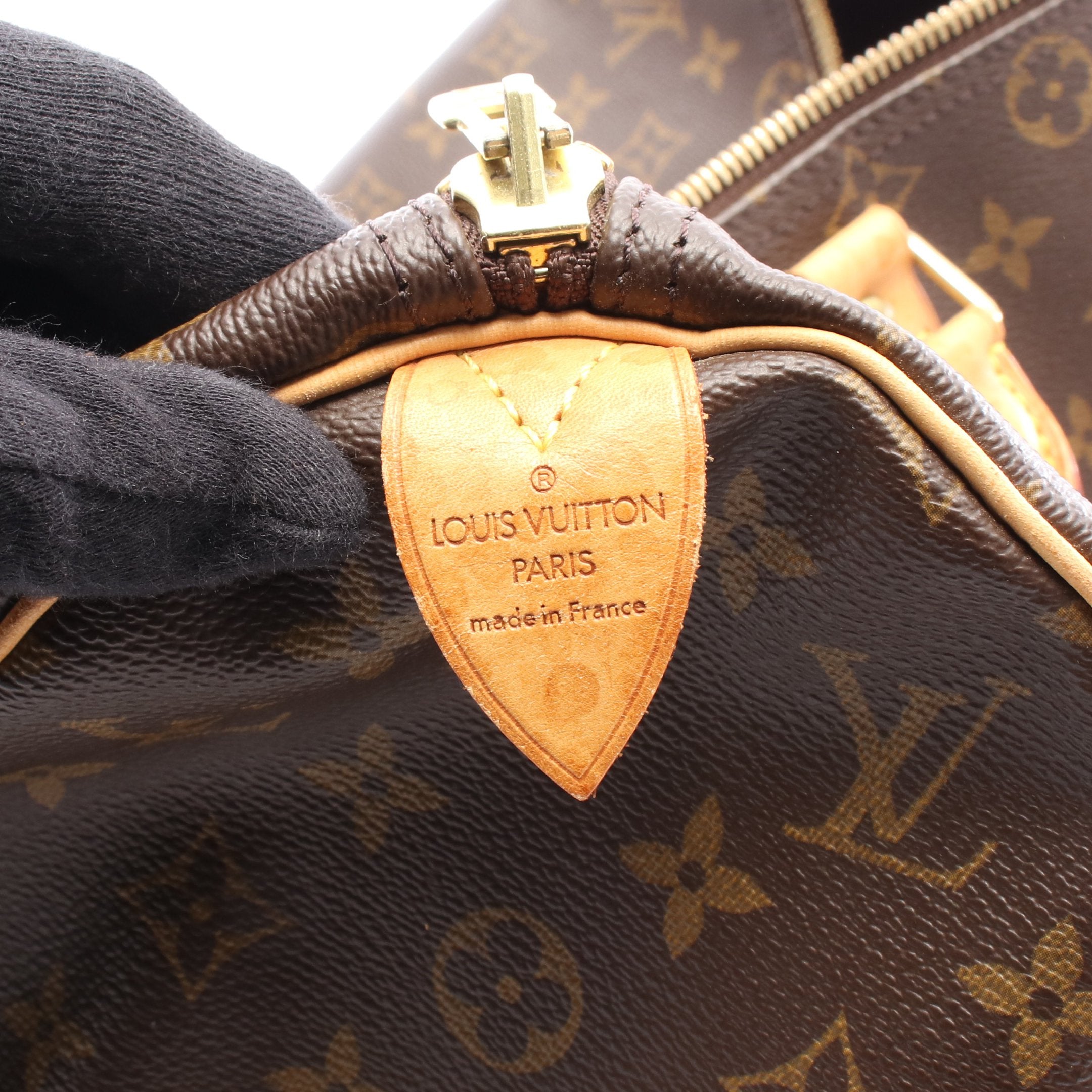 キーポル45 モノグラム ボストンバッグ PVC レザー ブラウン ルイ