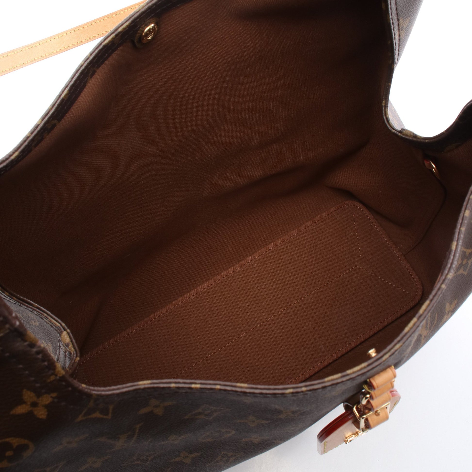 アトランティスGM モノグラム ハンドバッグ PVC レザー ブラウン 2WAY ルイヴィトン バッグ LOUIS VUITTON
