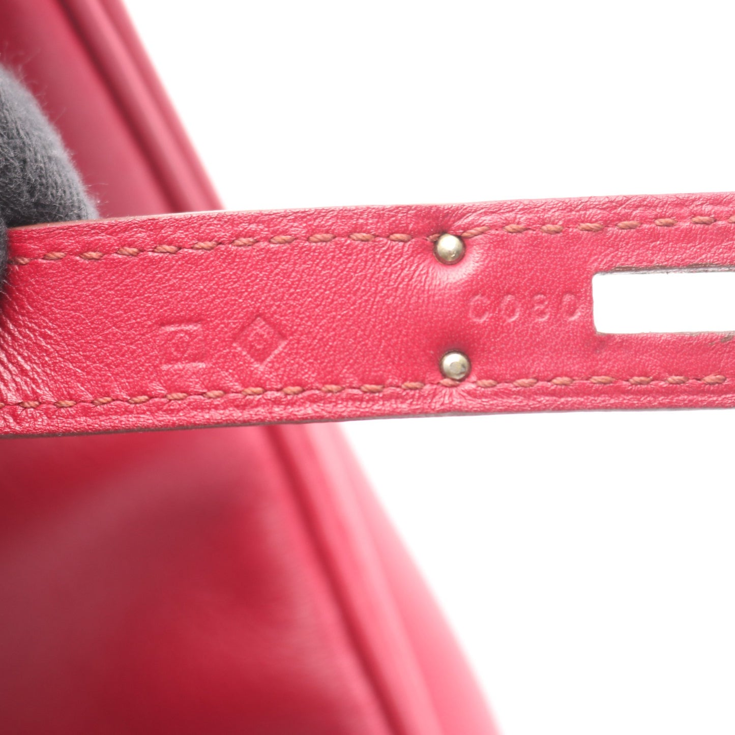 バーキン35 ルビー ハンドバッグ ヴォースイフト ピンクパープル シルバー金具 □O刻印 エルメス バッグ HERMES