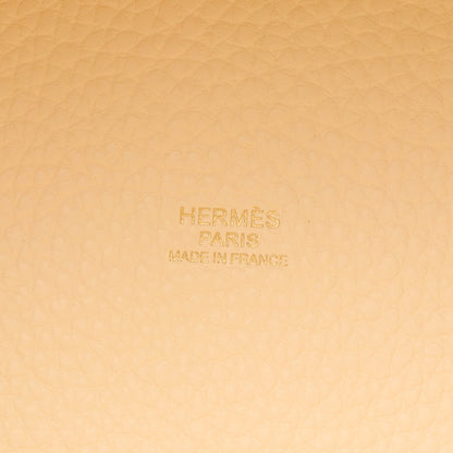 ピコタンロックPM ナタ ハンドバッグ トリヨンクレマンス アイボリー ゴールド金具 Z刻印 エルメス バッグ HERMES