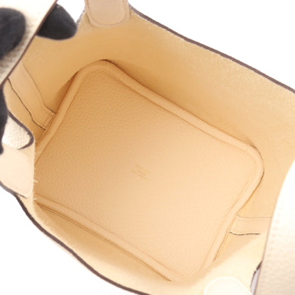 ピコタンロックPM ナタ ハンドバッグ トリヨンクレマンス アイボリー ゴールド金具 Z刻印 エルメス バッグ HERMES