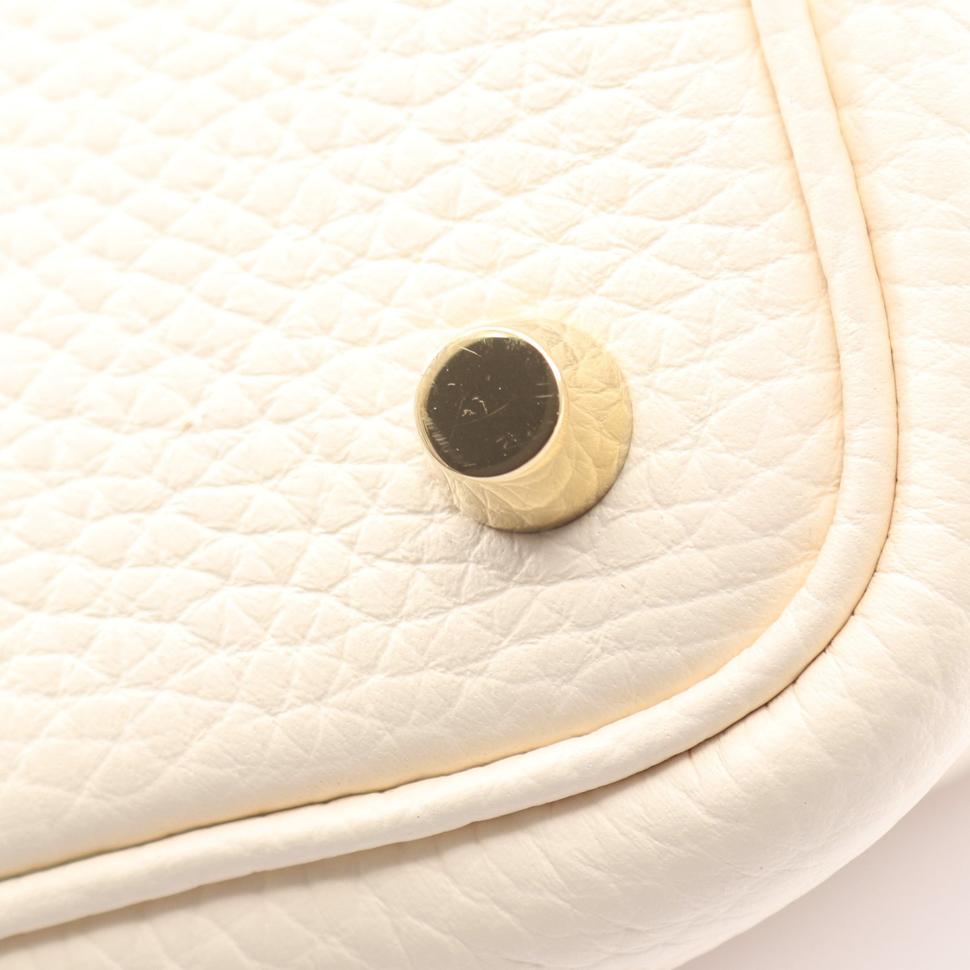 ピコタンロックPM ナタ ハンドバッグ トリヨンクレマンス アイボリー ゴールド金具 Z刻印 エルメス バッグ HERMES