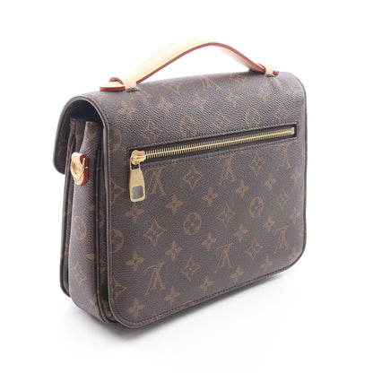 ポシェット メティス MM モノグラム ハンドバッグ PVC レザー ブラウン 2WAY ルイヴィトン バッグ LOUIS VUITTON