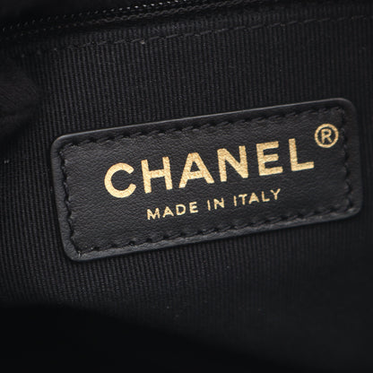 マトラッセ チェーンショルダーバッグ ラムスキン ブラック コンビ金具 シャネル バッグ CHANEL