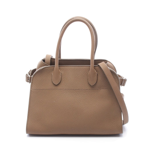 SOFT MARGAUX 10 マルゴー 2WAY ハンドバッグ レザー ブラウン ザロウ バッグ THE ROW
