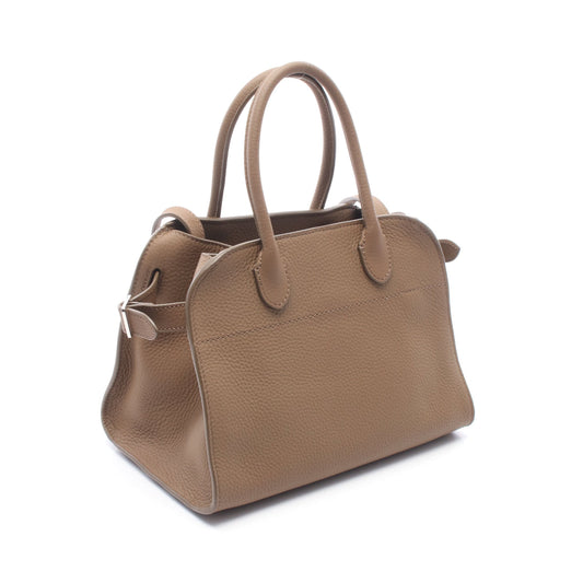 SOFT MARGAUX 10 マルゴー 2WAY ハンドバッグ レザー ブラウン ザロウ バッグ THE ROW