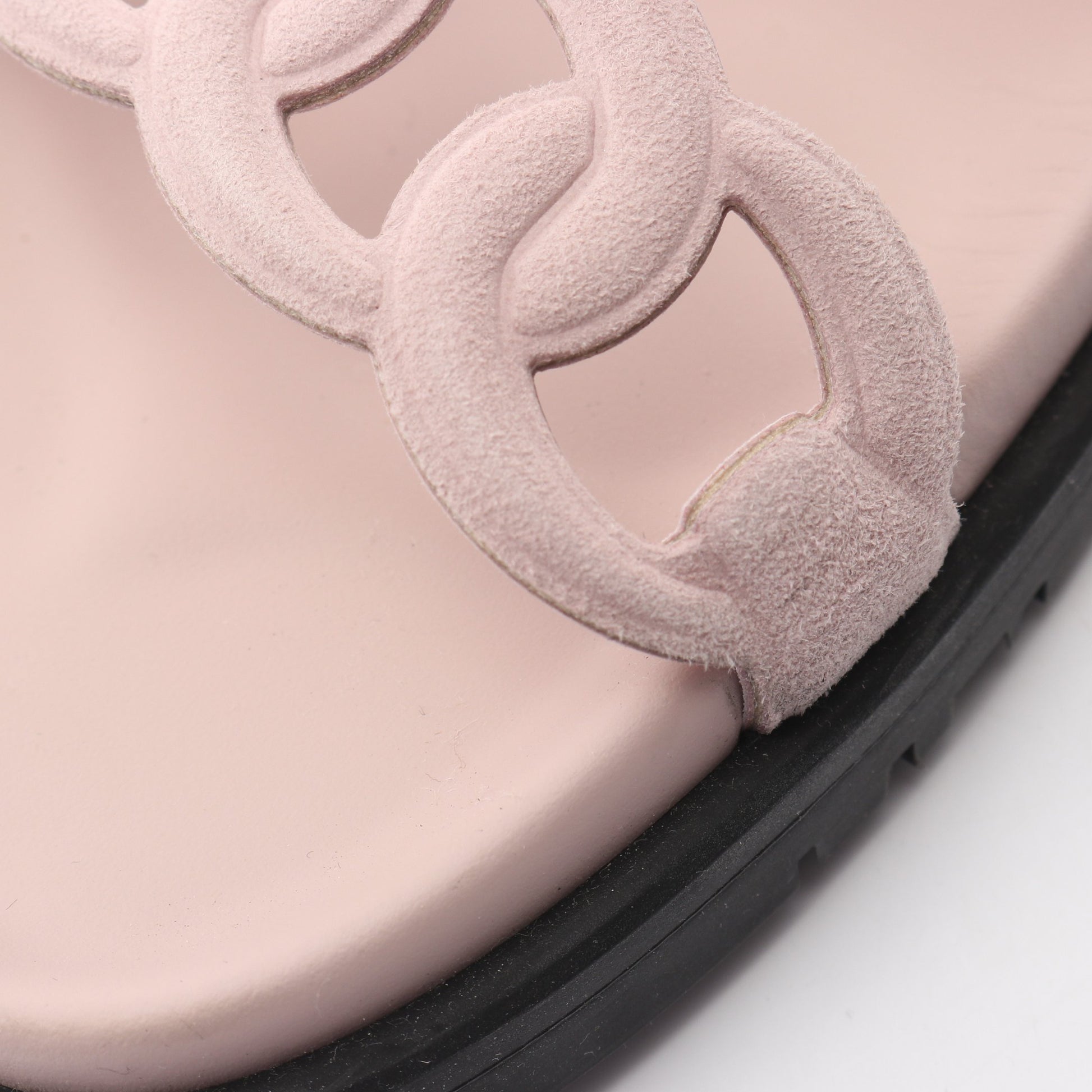エクストラ スライドサンダル スエード ピンク エルメス シューズ HERMES