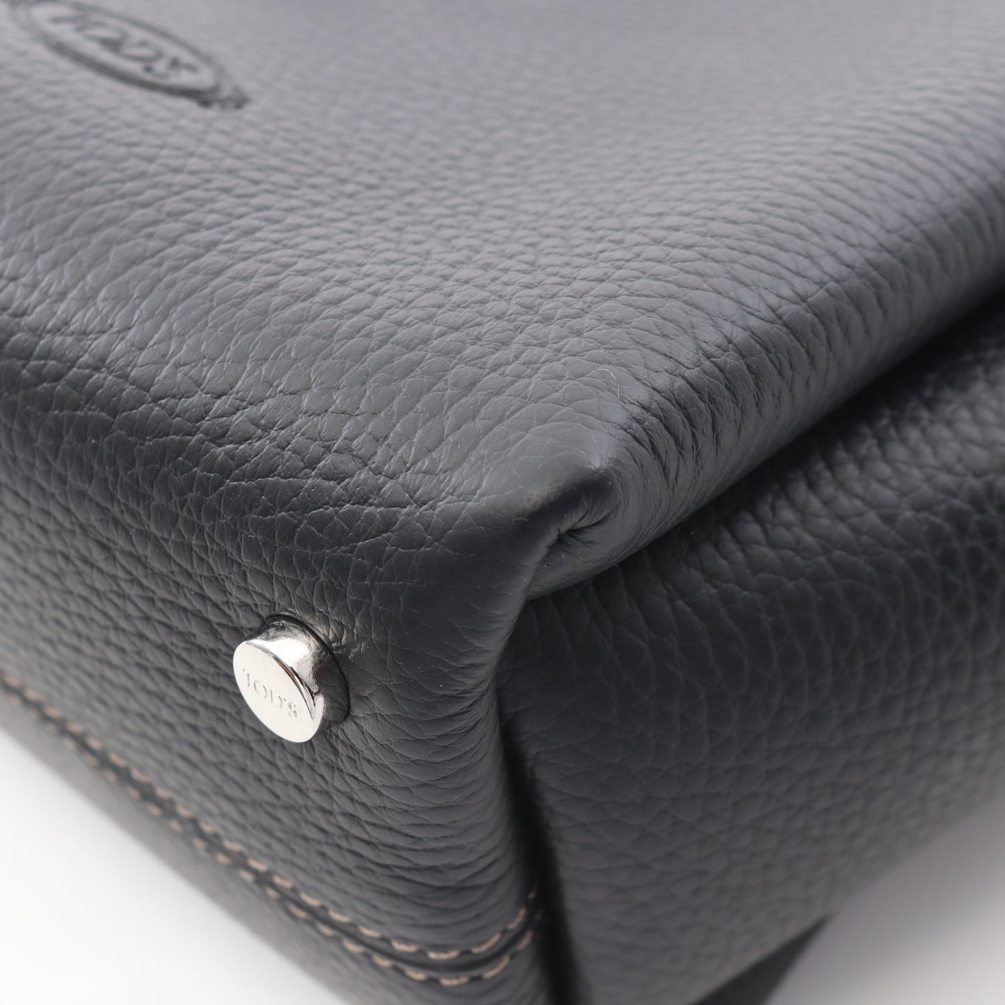 Tタイムレス マイクロ ハンドバッグ レザー ブラック 2WAY トッズ バッグ TOD'S