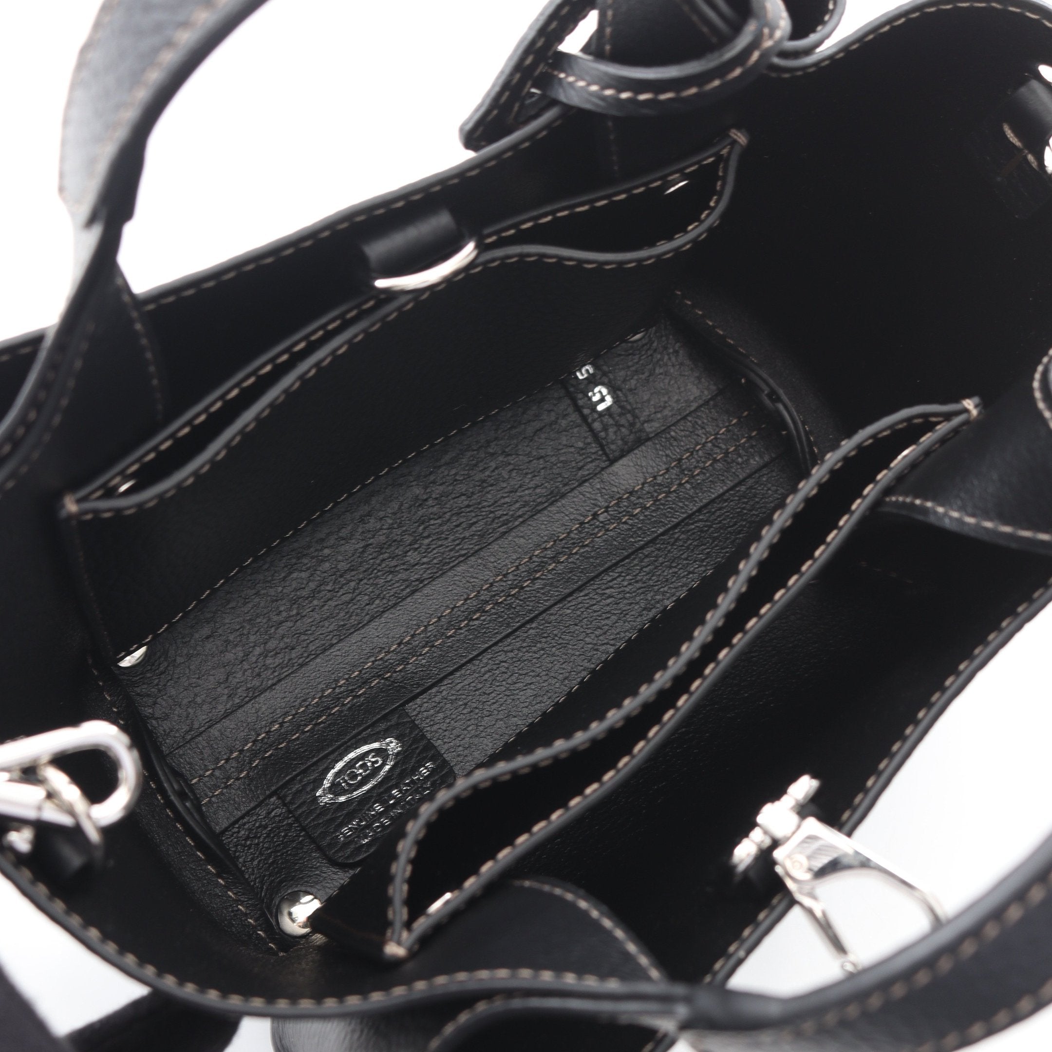 Tタイムレス マイクロ ハンドバッグ レザー ブラック 2WAY トッズ – RECLO