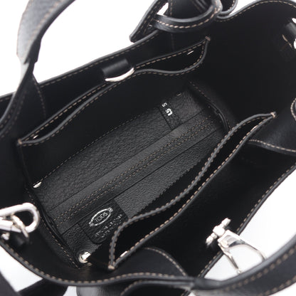 Tタイムレス マイクロ ハンドバッグ レザー ブラック 2WAY トッズ バッグ TOD'S