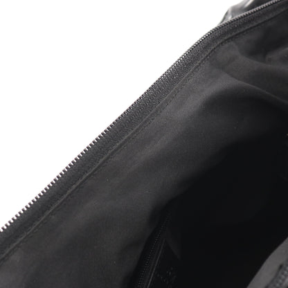 バンブー GGナイロン ワンショルダーバッグ ナイロン レザー ブラック グッチ バッグ GUCCI
