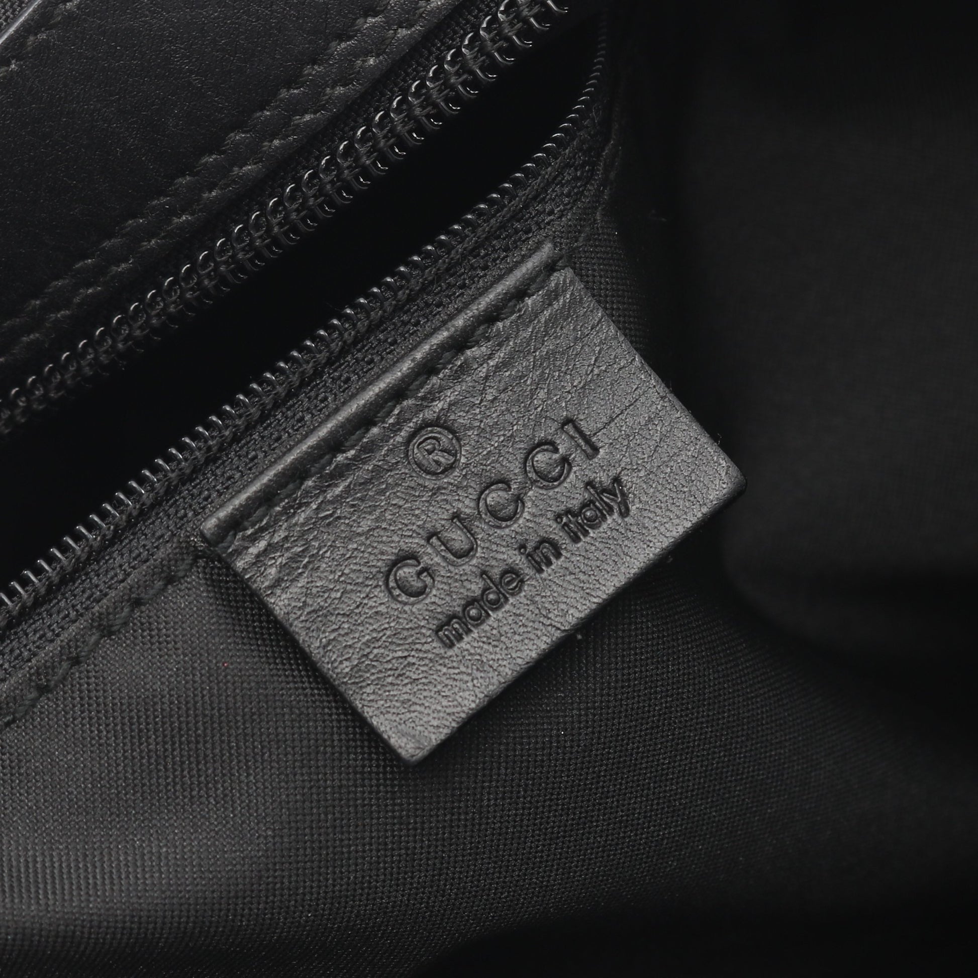 バンブー GGナイロン ワンショルダーバッグ ナイロン レザー ブラック グッチ バッグ GUCCI