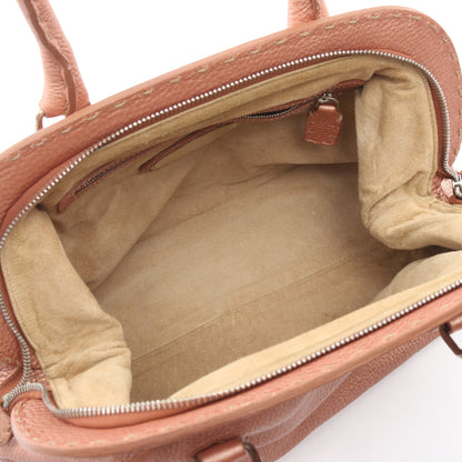 セレリア ドクターズバッグ ハンドバッグ レザー ピンクゴールド フェンディ バッグ FENDI