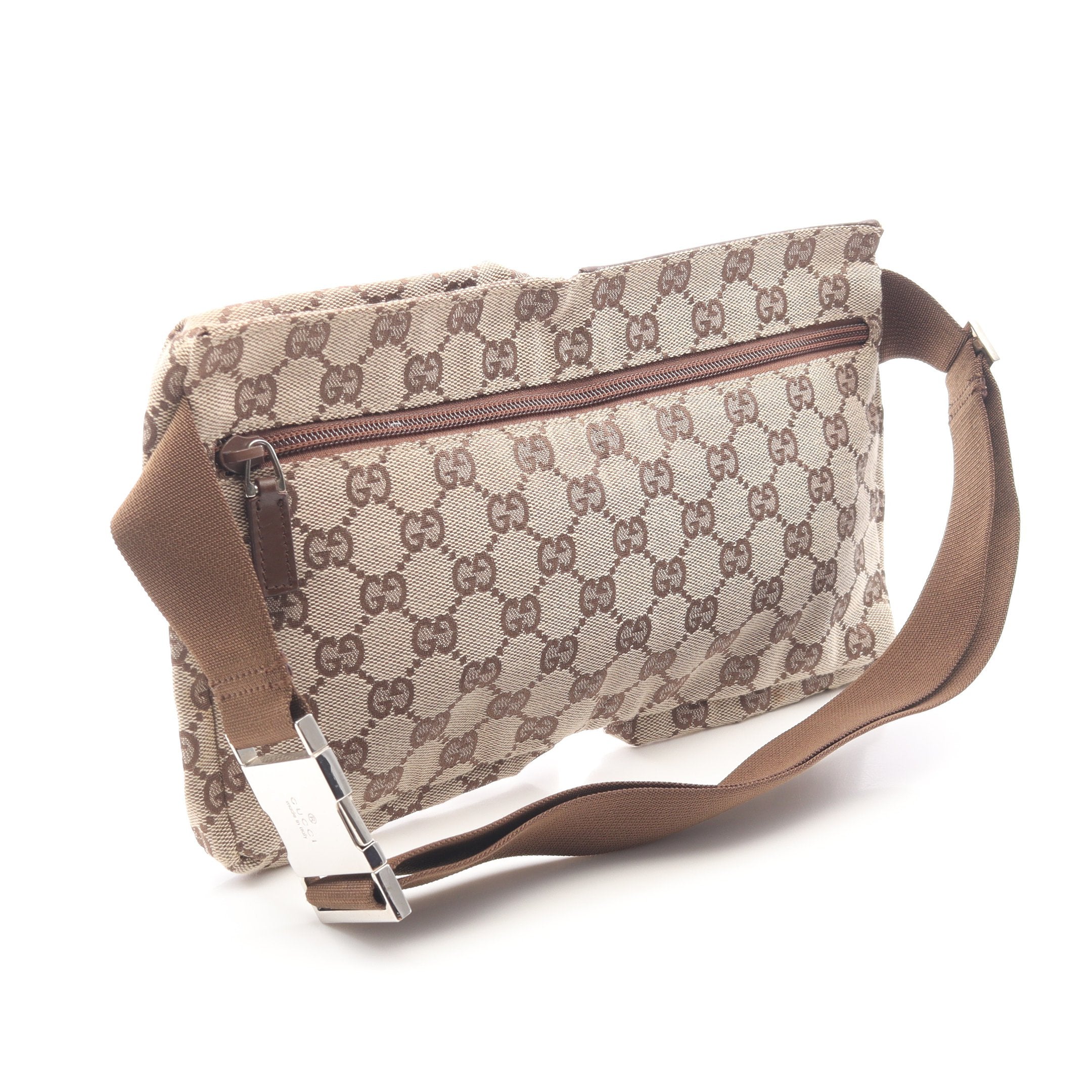 【美品】グッチ ウエストポーチ ベージュ ボディーバッグ キャンバス GG柄 美品 GUCCI グッチ ボディバッグ ウエストポーチ GGキャンバス GG柄 GG