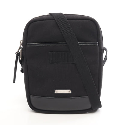 Rivington リビングトン ショルダーバッグ キャンバス レザー ブラック サンローランパリ バッグ SAINT LAURENT PARIS
