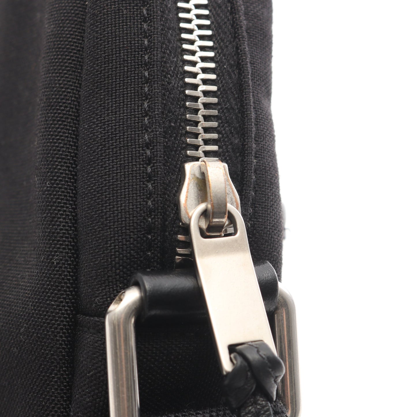 Rivington リビングトン ショルダーバッグ キャンバス レザー ブラック サンローランパリ バッグ SAINT LAURENT PARIS