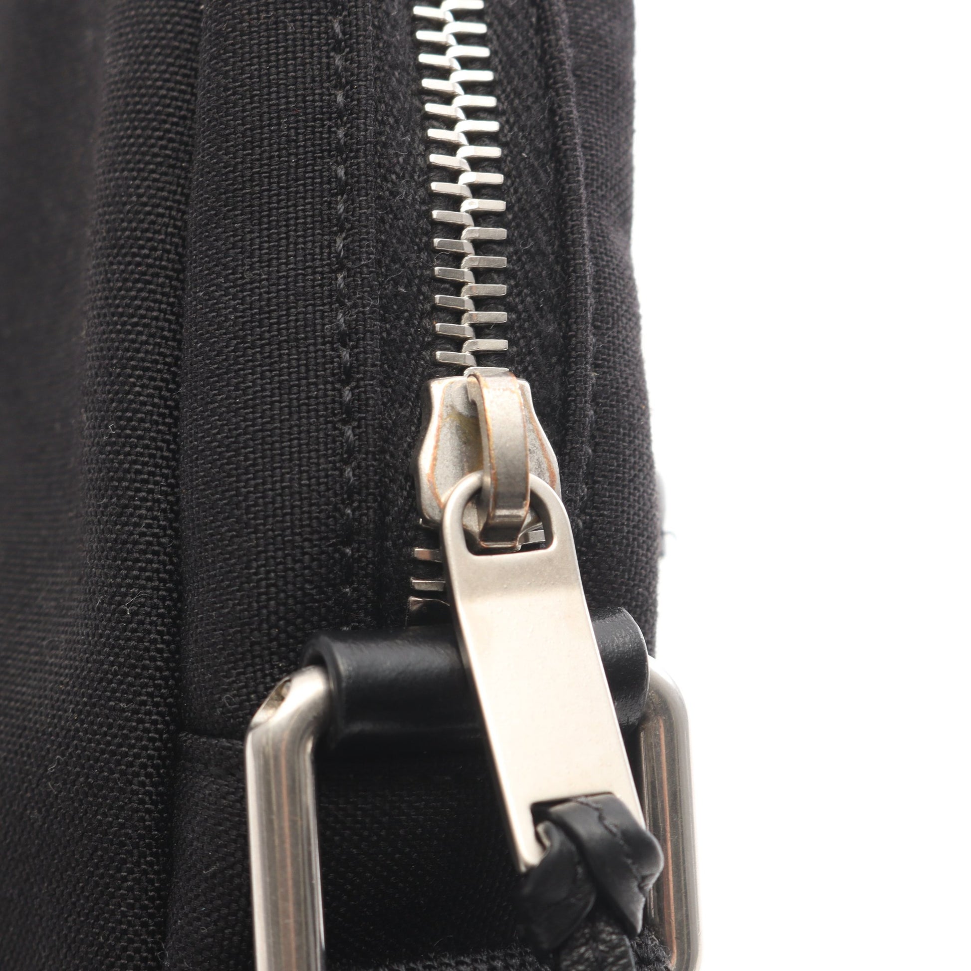 Rivington リビングトン ショルダーバッグ キャンバス レザー ブラック サンローランパリ バッグ SAINT LAURENT PARIS
