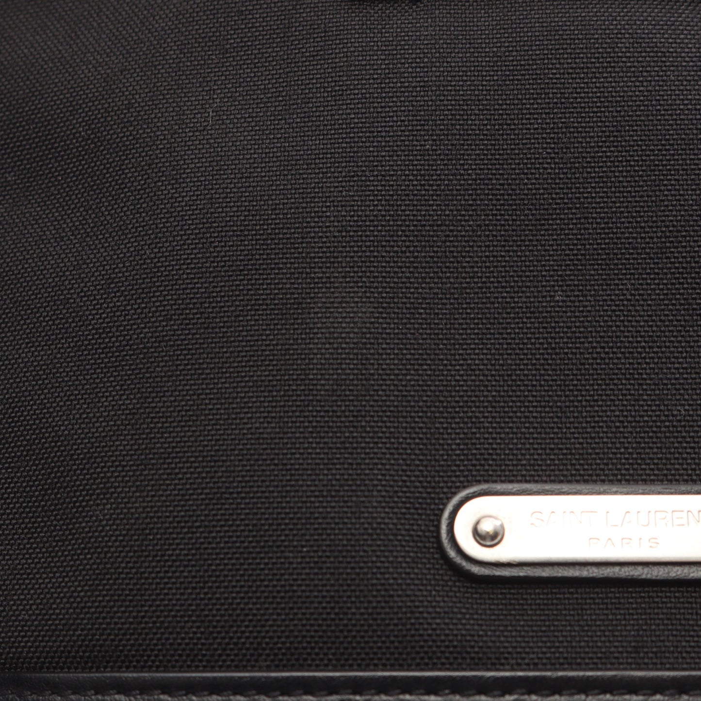 Rivington リビングトン ショルダーバッグ キャンバス レザー ブラック サンローランパリ バッグ SAINT LAURENT PARIS