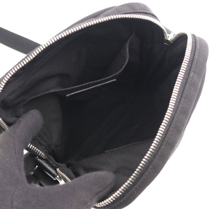 Rivington リビングトン ショルダーバッグ キャンバス レザー ブラック サンローランパリ バッグ SAINT LAURENT PARIS