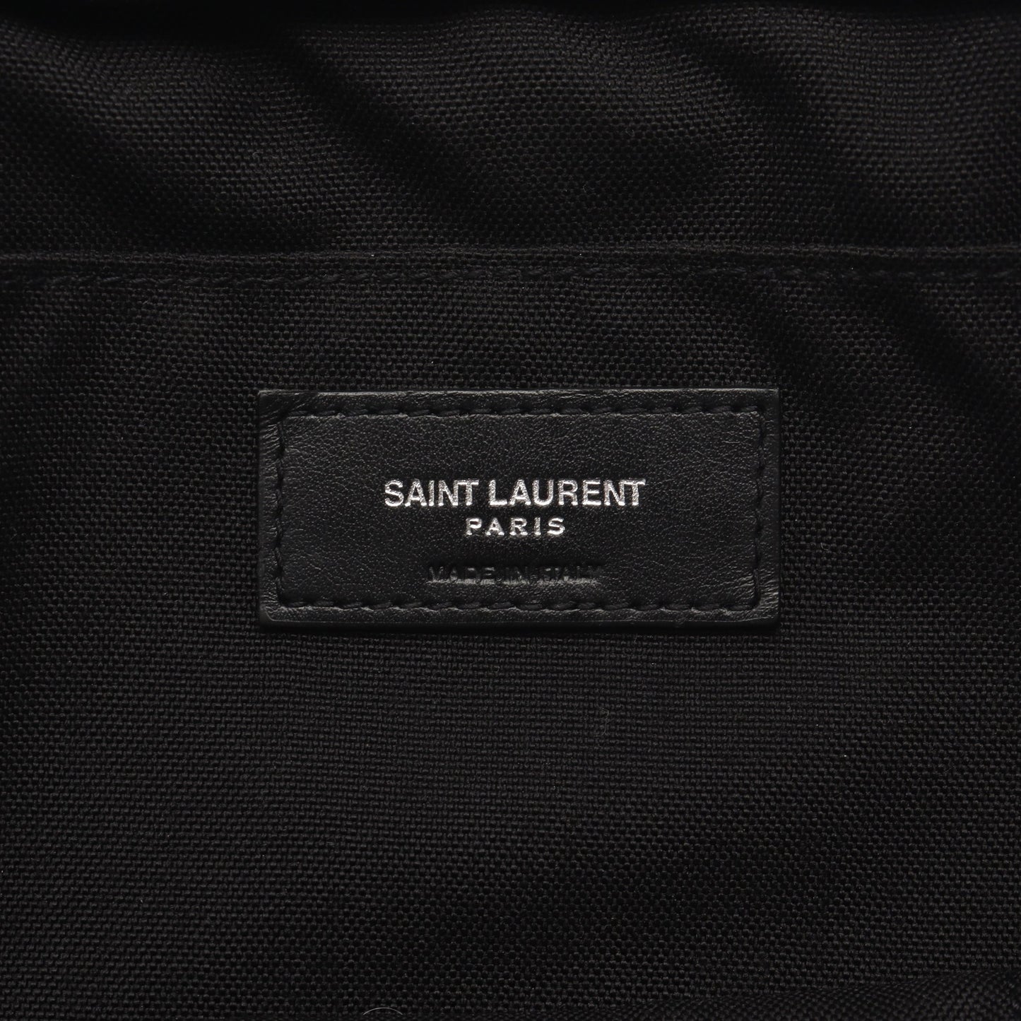 Rivington リビングトン ショルダーバッグ キャンバス レザー ブラック サンローランパリ バッグ SAINT LAURENT PARIS